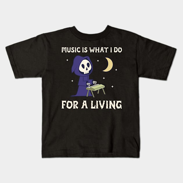 Music is what I do for a living Kids T-Shirt by Kamran Sharjeel